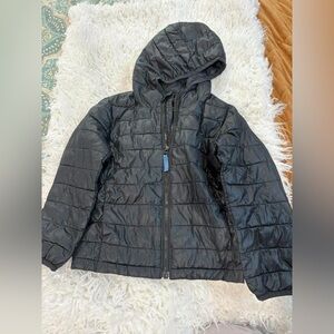 Kids Black Puffer Jacket